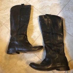 FRYE Paige tall riding brown boot size 8